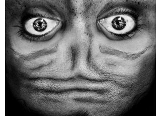 Illustration for article titled Upside-Down Portraits Of Human Faces Look Like Creatures From Space